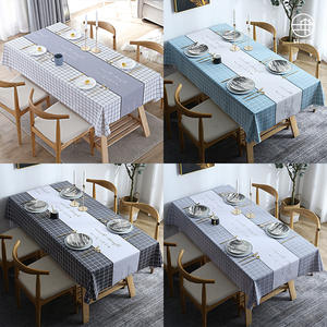 Nappe rectangulaire en PVC à carreaux, anti-taches, imprimée, pour usage domestique, motif citron estival - Product Image 4