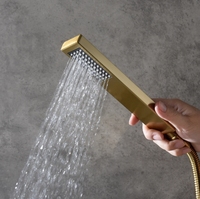 Luxe Or Exquis Style Européen Trois Fonctions Cascade Salle De Bains Robinets Mélangeur Robinet De Douche
