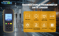 Handheld PT100 Thermometer Temperature Humidity Meter Data Logger for HVAC Industrial Measurement
