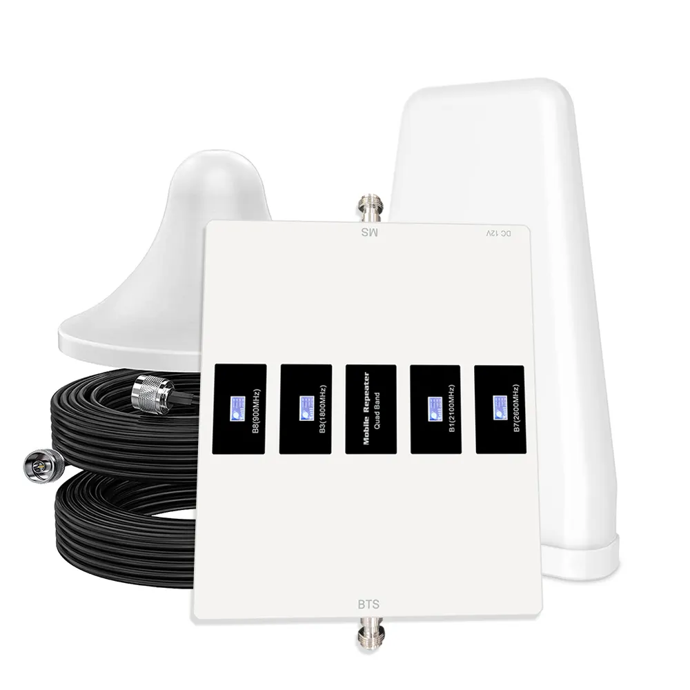 Full set Five Band Lte B28 B7 700/900/1800/2100/2600Mhz 2G 3G 4G Cell Phone Network Signal Amplifier/Booster/Repeater