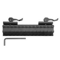 Rail en alliage d'aluminium double face incliné à 45 degrés, 20 tours, support de 20 mm, base de lunette, clip de lampe torche à dégagement rapide, haute performance