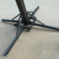Support de scène télescopique robuste de 6 m, pliable, à manivelle, capacité de charge de 250 kg, support pour haut-parleurs, treuil pour événements