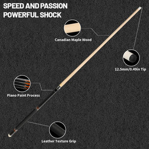 Queue de billard en bois d'érable de haute qualité, poignée en cuir, joint en acier inoxydable, queue de billard de pool, tacos de billard - Product Image 6