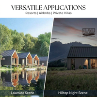 Villa modulaire préfabriquée de luxe pour retraite en montagne et hébergement dans un complexe touristique pittoresque