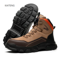 Bottes de sécurité unisexes pour la construction, avec embout en acier et semelle anti-perforation, pour travaux en extérieur, automne