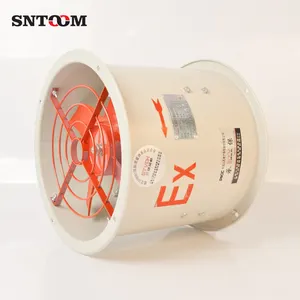 Wenzhou SNTOOM CBF Series 380V/220V Aluminum Blade Circular In line Duct Explosion-proof Axial Fans