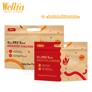 Bolsas para Pollo Asado al Spiedo para Microondas, Empaque de Plástico Laminado con Impresión Personalizada para Alimentos Calientes con Tratamiento Antivaho - Product Image 3