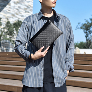 Bolso de Mano Ejecutivo para Hombre, de Alta Calidad, con Ranuras para Tarjetas, Ligero, con Correa de Muñeca Extraíble de PU Impermeable - Product Image 4