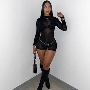 FF1475 2026 Hot Sale Body Stockings da Donna Sexy Super Elastici Lucidi Effetto Olio Aderenti al Ginocchio, <span class=keywords><strong>Tuta</strong></span> Trasparente da Discoteca - Product Image 1