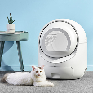 Neue WLAN-fähige Smarte Katzentoilette aus Kunststoff mit Automatischer Selbstreinigung, Großer Kapazität, Geruchskontrolle & Intelligenter Überwachung - Product Image 1