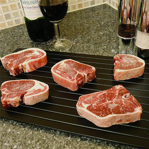 Wholesale Quick Thaw Aluminium Defrost Tray Rapid Defrosting Plate Board for Frozen Food Meat and Fruit-<b>Kitchen</b> <b>Gadget</b> - Product Image 5