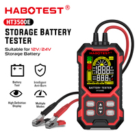 HABOTEST HT3500E 12V 24V Probador de Baterías de Coche, Analizador de Carga de Batería, Prueba de Conductancia SOH SOC, Analizador de Baterías AGM GEL EFB de Alto Rendimiento