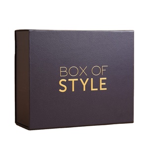 Caja de Regalo de Cartón Rígido Negro de Lujo con Logotipo Impreso Personalizado, Cierre Magnético - Product Image 2