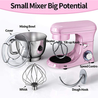 Batteur sur socle pour la cuisine, 4,5 L, 5,5 L, 3 en 1, tête inclinable, mélangeur planétaire pour aliments, mélangeur à pâte, batteur sur socle