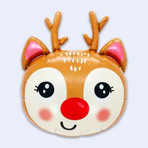 Party Love Reindeer <b>Foil</b> Balloon 54X66Cm Cartoon <b>Christmas</b> Party <b>Decor</b> For Kids - Product Image 1