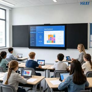 Pizarra Interactiva HRAY D Led de 86 Pulgadas, 4K 60Hz HDR, Wifi de Doble Banda, Bluetooth, Altavoces Estéreo de 15W para Educación y Formación en Línea - Product Image 1