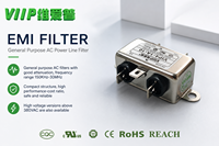 VIP4- 1A- 10(10247) Filter Saluran Listrik EMC Arus Terukur 10A untuk Peralatan Kontrol Otomasi RoHS REACH