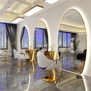 Espejo de Salón de Belleza LED de Alta Calidad en Oferta, Estación de Peinado, Muebles de Salón de Belleza, Espejo con Luz LED - Product Image 1