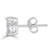 Ensemble de bijoux piercing boucles d'oreilles en diamant de laboratoire en blanc 14K femmes boucles d'oreilles 1ctw clous d'oreille en diamant véritable