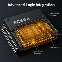 Microcontrolador 5CEBA4F17C7N, Circuito Integrado de Montaje Superficial, 128 E/S, Paquete 256FBGA, Componentes Electrónicos