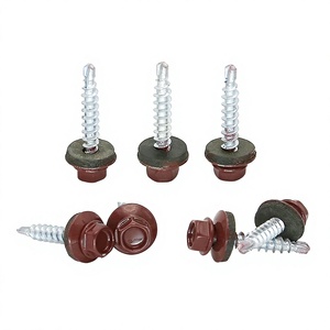 Vis autotaraudeuse à tête hexagonale DIN7504K en acier au carbone, avec rondelle EPDM, pour toiture étanche, tailles 8, 10, 12 - Product Image 2