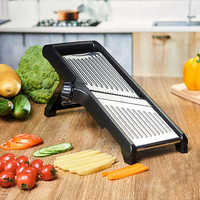 Mandoline réglable professionnelle en acier inoxydable trancheuse outils de cuisine coupe manuel pour légumes coupe-légumes en métal