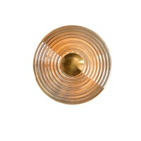 Applique murale décorative de luxe en laiton massif avec verre et LED blanc chaud, économe en énergie, pour chambre, salon, couloir, maison, hôtel
