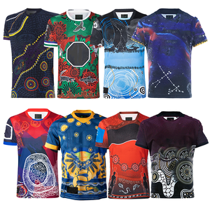 Conception personnalisée brodée pour enfants Tailles Femmes Hommes Indigenous <span class=keywords><strong>Rugby</strong></span> League <span class=keywords><strong>T</strong></span> <span class=keywords><strong>Shirt</strong></span> <span class=keywords><strong>Australie</strong></span> Football Team Jerseys - Product Image 2