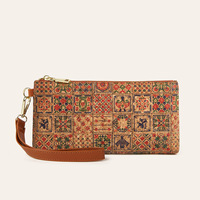 Portefeuille Femme Rétro 2026 à Motif Géométrique, Porte-Monnaie Bohème, Portefeuille Femme Vintage Floral Style Western, Sacs Pochette Zippés