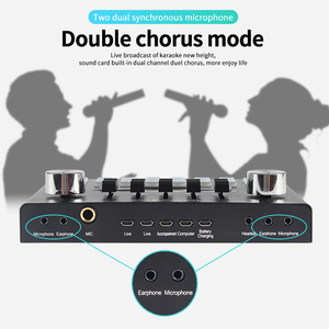 PC-V15 Mini USB Mixer Âm Nhạc Chuyên Nghiệp Soundcard Giao Diện Âm Thanh Studio Ghi Âm Thẻ Âm Thanh Cho Phát Sóng Trực Tiếp Di Động P - Product Image 3