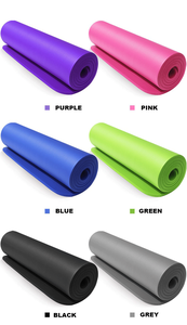 Tapete de Yoga Antideslizante de Alta Calidad para Gimnasio, con Logotipo Personalizado Impreso, NBR de 10 mm de Grosor, Material NBR Colorido, Proveedor OEM - Product Image 2