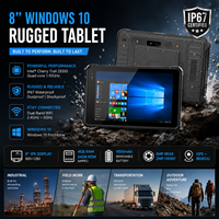 Tablette robuste à processeur octa-core Windows 10, IP67, avec écran de 8 pouces pour les environnements difficiles comme l'énergie et les transports