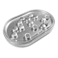 Prix usine 1060-O Aluminium non allié, couleur argent blanc, épaisseur 2-40mm, diamètre 5-150mm, tolérance 1%, pour tubes, bouteilles, canettes