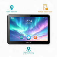 Tablette interphone vidéo H816 M Android 11 pour intérieur, moniteur de porte 4G WiFi GPS avec déverrouillage à distance pour appartement, hôpital, parc industriel