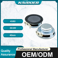 KBE KAIBOER KBE-40 40mm Magnet Luar 4ohm 2W IP67 Speaker Mini Portabel Nirkabel Logam Pasif Full-Range untuk Rumah Mendukung Apt-X