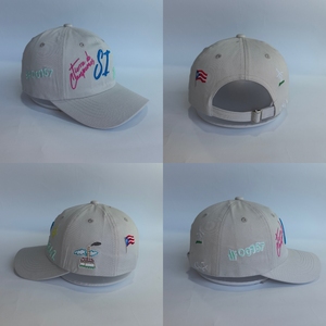 Gorra de Béisbol Bordada Personalizada con Bajo MOQ, Color Gris Claro, con la Inscripción "Tierra de Campeones" de Puerto Rico - Product Image 2