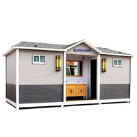 Toilettes publiques de luxe écologiques en plastique pour zones touristiques, toilettes sèches rurales, salle de bain intégrée pour la rénovation d'usine, Jiaxin