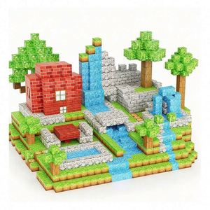 Bloques de Construcción Magnéticos Educativos Industriales, Cubos Magnéticos STEM, Bloques de Aprendizaje Sensoriales de Plástico, Juguetes Creativos para el Tiempo de Juego - Product Image 1