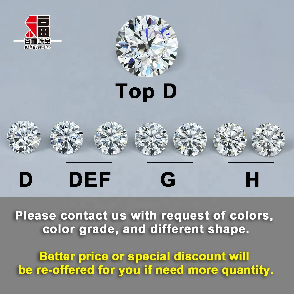 BaiFu 주문 GRA 다이아몬드 돌 느슨한 Moissanite