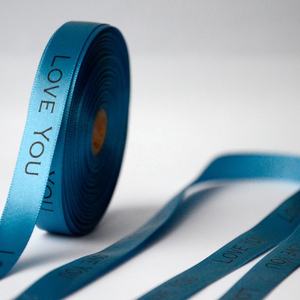 Cintas de Regalo de Chifón Satinado Impresas Personalizadas de Alta Calidad, Precio de Fábrica, Decoración Navideña con Logotipo, Empaque Premium para Regalos - Product Image 3