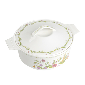 El último diseño botánico bien cerámica China, <span class=keywords><strong>sopa</strong></span> <span class=keywords><strong>de</strong></span> arroz sopera con tapa - Product Image 2