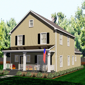 Casa prefabricada acogedora tradicional con techo a dos aguas y Valle - Product Image 2