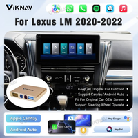 Caja de interfaz Viknav Linux para Lexus LM 2020-2022, decodificador inalámbrico CarPlay Android, navegación GPS automática, pantalla de radio original del coche.