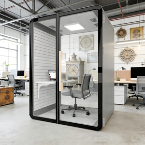 Cabine de travail insonorisée portable et mobile, cabine acoustique de bureau, cabine de confidentialité, isolation phonique pour bureau <span class=keywords><strong>à</strong></span> <span class=keywords><strong>domicile</strong></span>, étude - Product Image 1