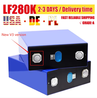 بطارية ليثيوم أيون جديدة LF280K V3 LiFePo4 بسعة 280 أمبير ساعة و310 أمبير ساعة و320 أمبير ساعة، 3.2 فولت، خلية بطارية تدوم 8000 دورة، حزمة طاقة شمسية منزلية