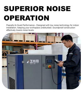มอเตอร์สกรูโรตารี่แบบปรับความเร็วได้ 30KW 40HP ราคาประหยัด สำหรับโรงงานอุตสาหกรรม จัดส่งตรงจากจีน ทำงานเงียบพิเศษ ใช้เทคโนโลยีขั้นสูง - Product Image 3