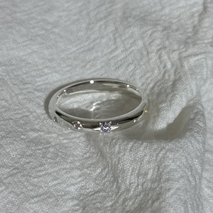 Anillo de Plata de Ley S925 con Estrella de Burbuja, Diamante Iridiscente, Diseño de Estrella Octogonal, Incrustaciones de Alta Estética, Estilo Lujoso - Product Image 5