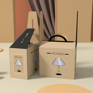 Biểu tượng tùy chỉnh Led bàn đèn sản phẩm bao bì hộp <span class=keywords><strong>Kraft</strong></span> đèn sóng Hộp gấp hộ gia đình sản phẩm Hộp Quà Tặng - Product Image 3