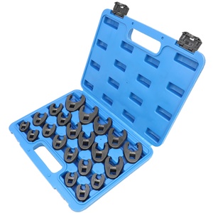 21 cái 1/2 và 3/8 ổ đĩa quạ chân crowfoot Flare Nut <span class=keywords><strong>Wrench</strong></span> <span class=keywords><strong>Set</strong></span> <span class=keywords><strong>Metric</strong></span> 8-32 mét <span class=keywords><strong>6</strong></span> điểm dụng cụ cầm tay Kit - Product Image 1