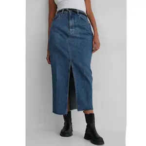 Großhandel Denim Büro rock für Frau lange Sommer jeans plus Größe geteilte Röcke für Frauen Damen